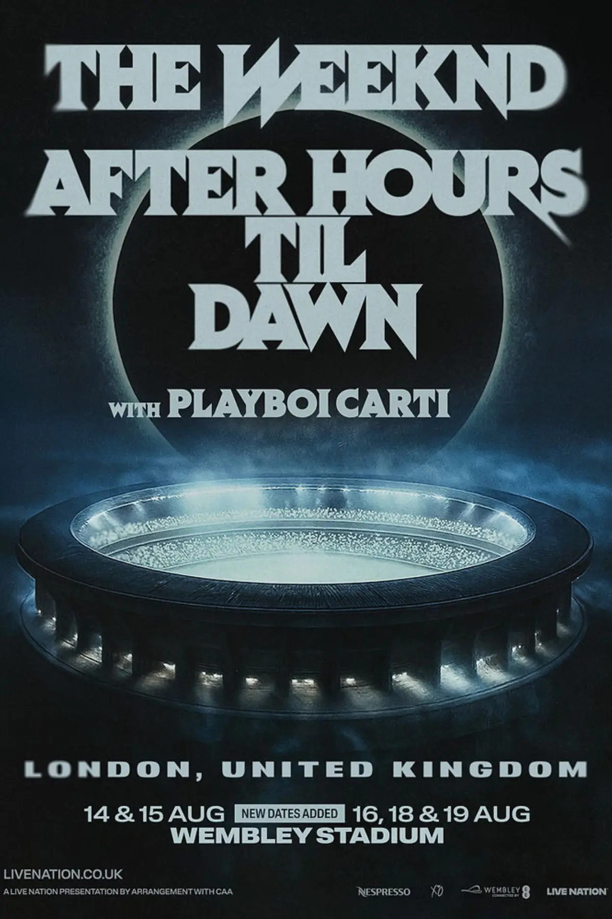 The Canadian hitmaker is touching down in London for five nights in August 2026 (LiveNation)