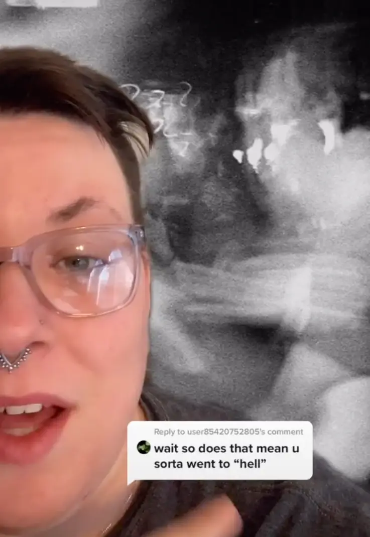 Raychul compared the 'black pit' part of the vision to this image of a mosh pit.