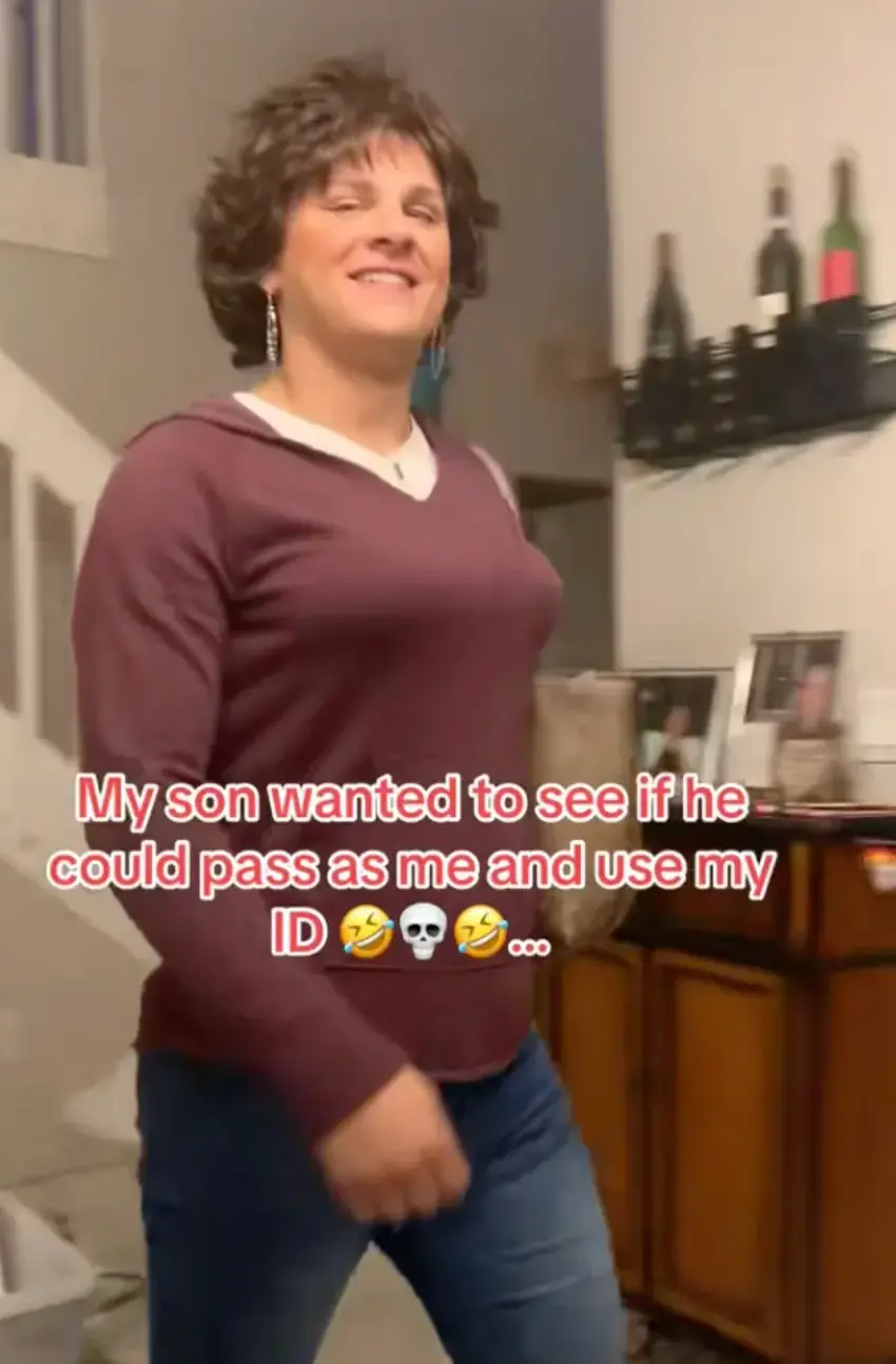 Monique's son dressed as her.