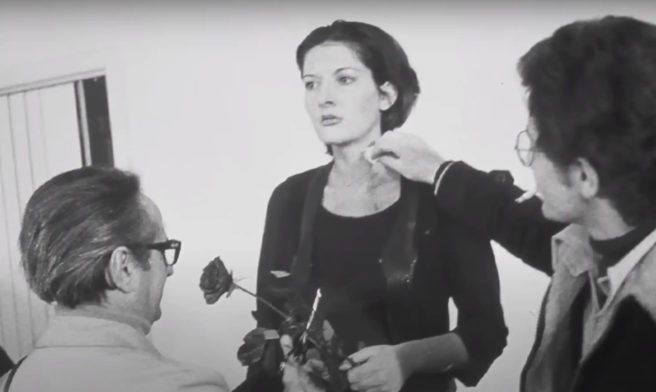 During Marina Abramović's 'Rhythm 0,' she allowed the public to do whatever they wanted to her without any consequences (Marina Abramović Institute/YouTube)
