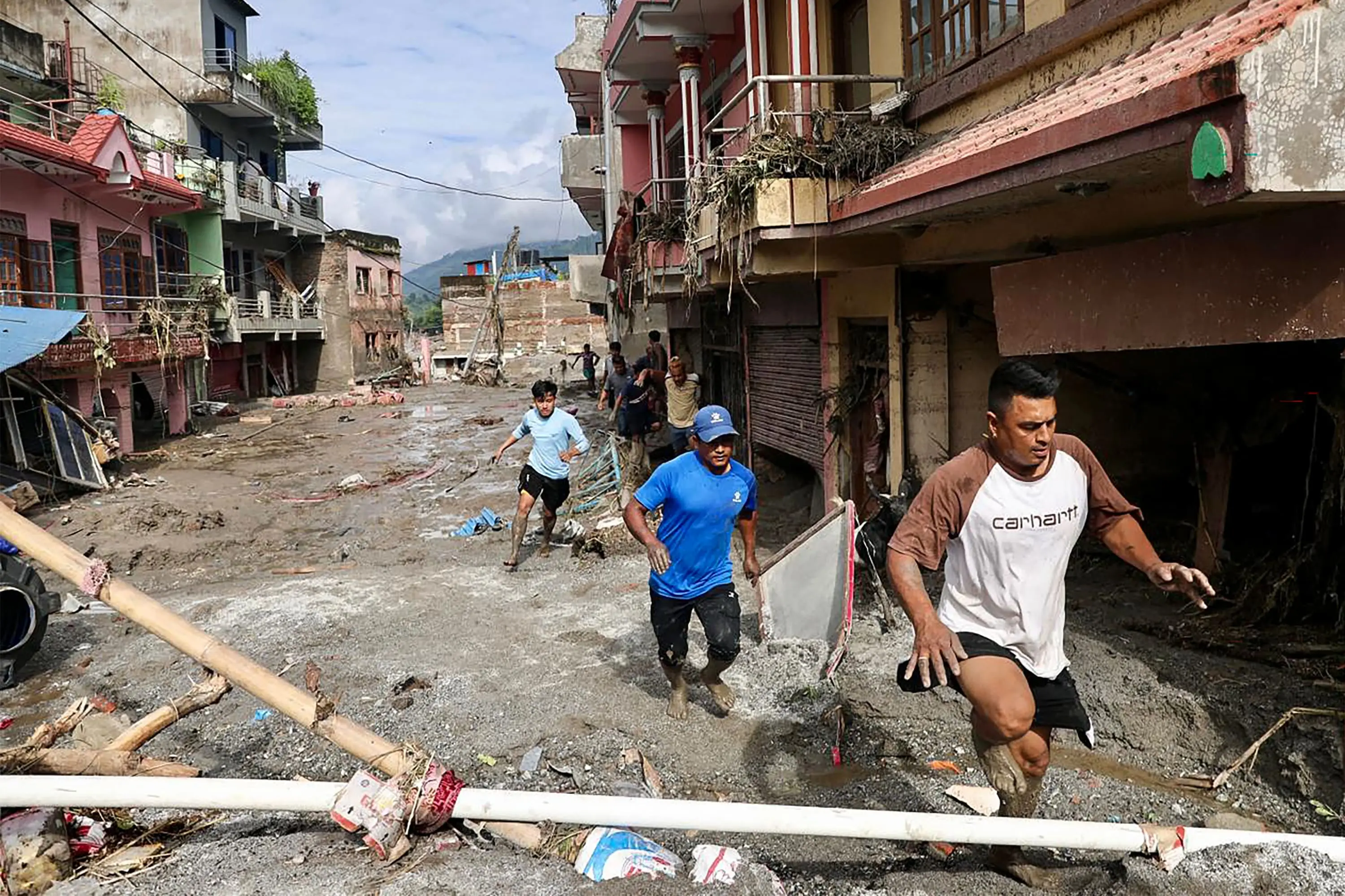 Flash floods have wrecked havoc on communities in Nepal (Prabin RANABHAT / AFP via Getty Images)