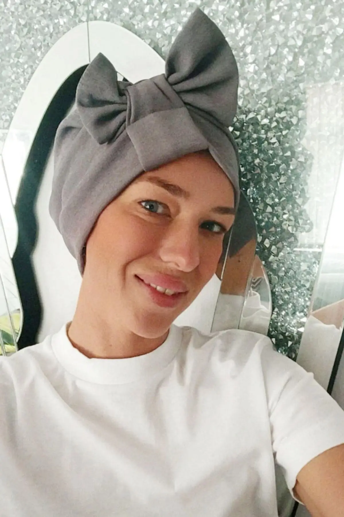 Davies admitted that she wanted a 'whole football team' of children before her diagnosis (SWNS)