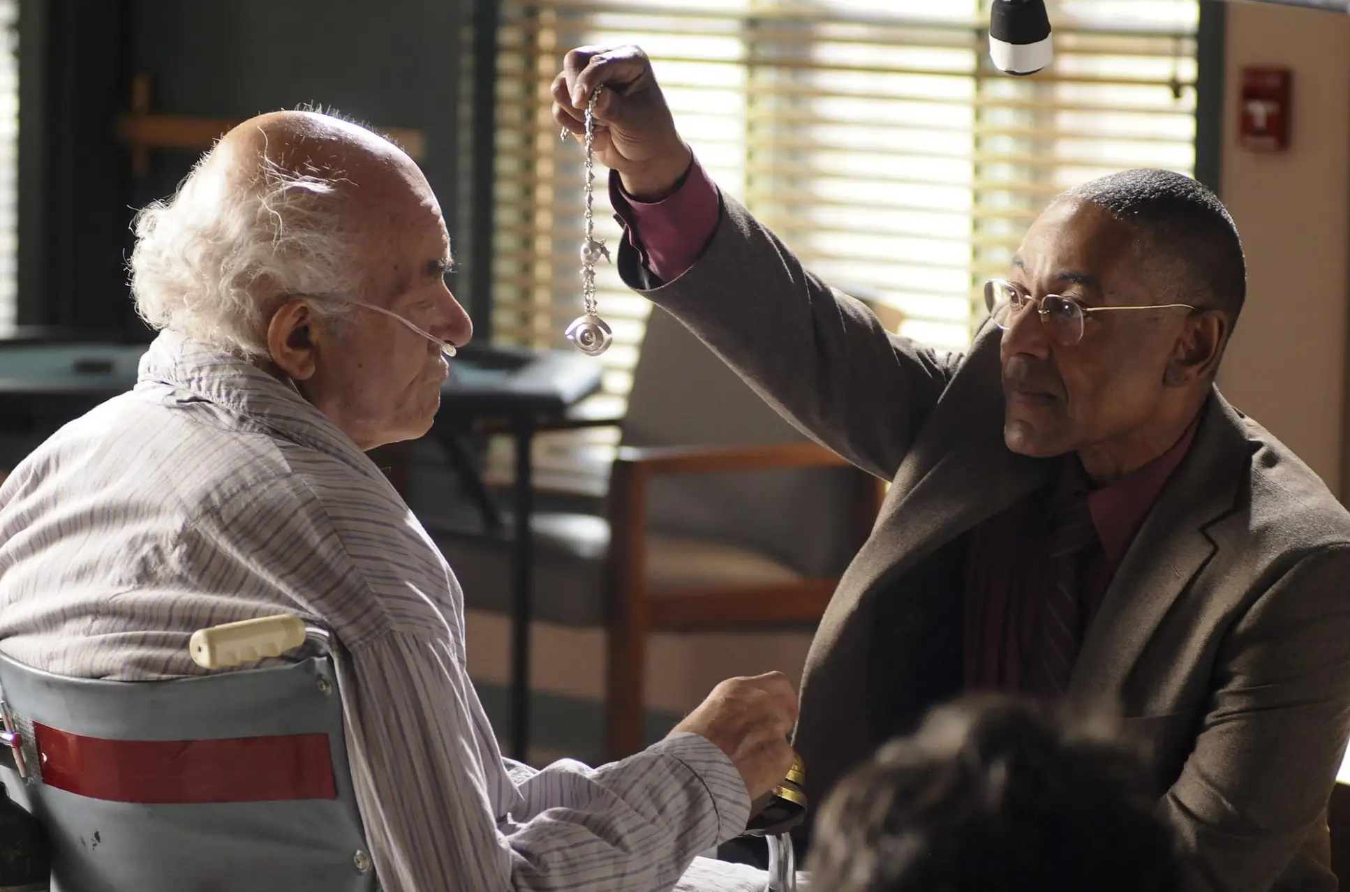 Gus Fring and Hector Salamanca square off in Breaking Bad (Ursula Coyote / AMC)