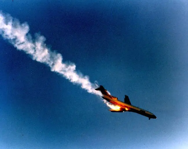 On 25 September 1978, San Diego Pacific Southwest Airlines Flight (PSA) 182 accidentally collided with a small Cessna 172 in mid-air (San Diego Air and Space Museum Archive)