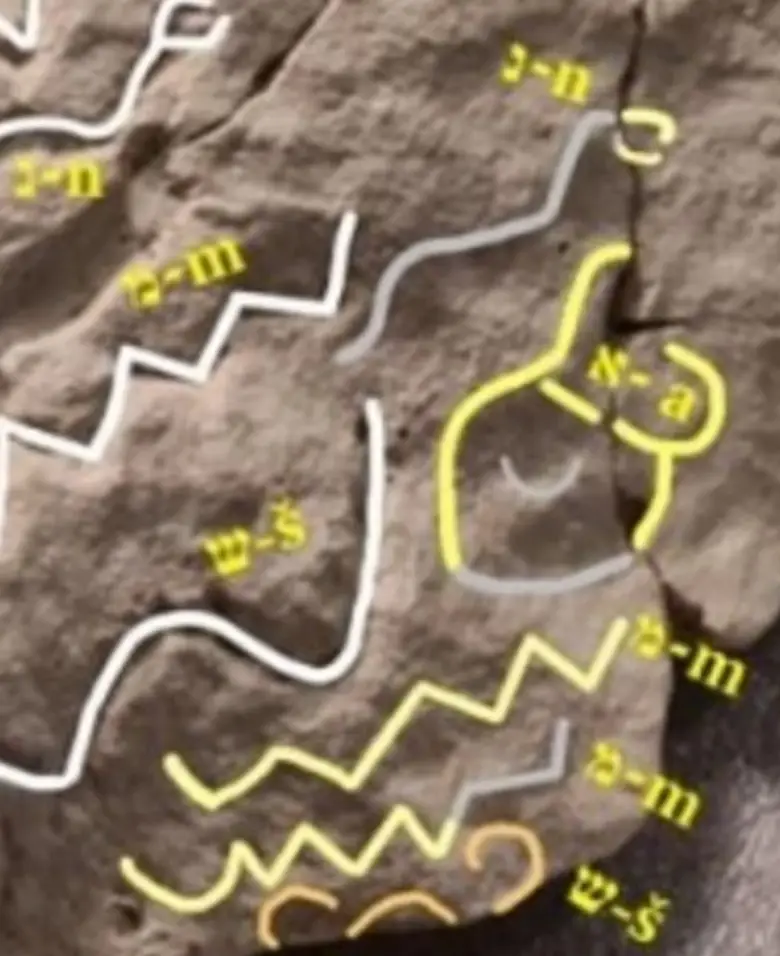 The discovery was made in an Ancient Egyptian mine (Johannes Gutenburg University of Mainz)