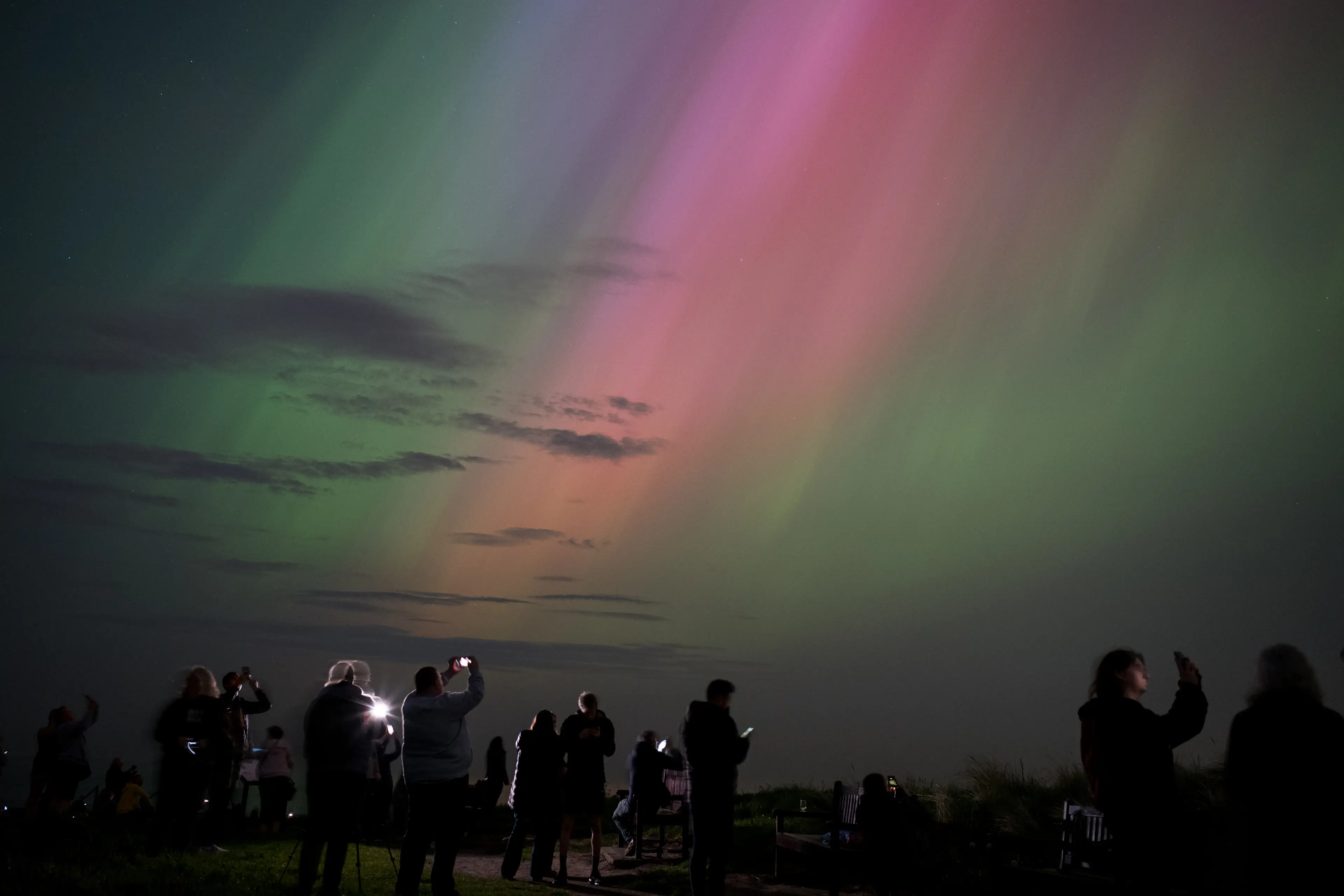 The Northern Lights might make another appearance in the UK this weekend (Ian Forsyth/Getty Images)