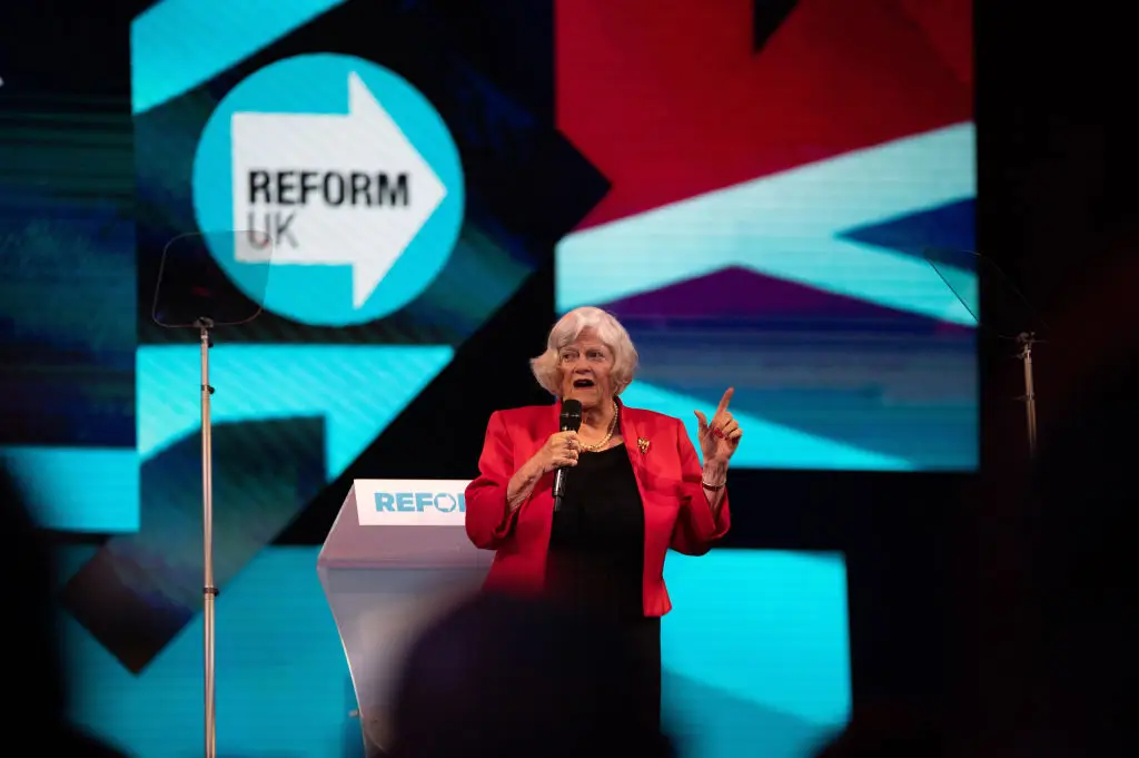 Widdecombe was a member of the Conservative party and, more recently, Reform UK (David Tramontan/SOPA Images/LightRocket via Getty Images)