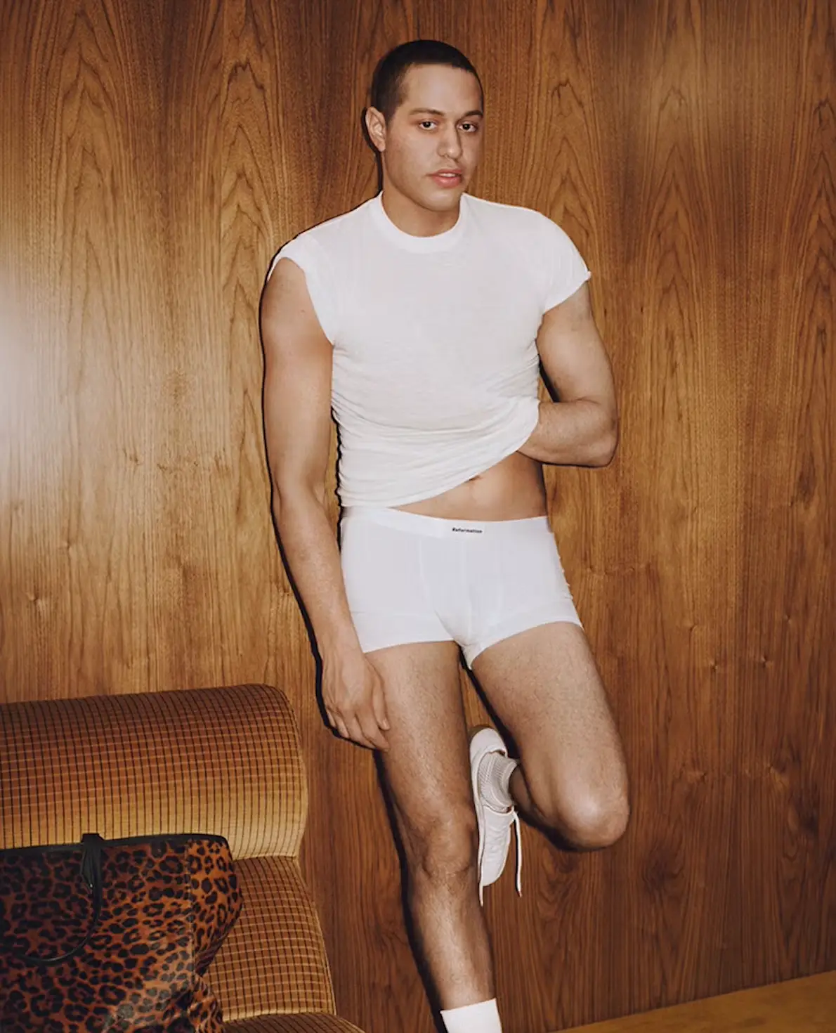 Davidson has been showing off his ink-free look recently (Reformation)