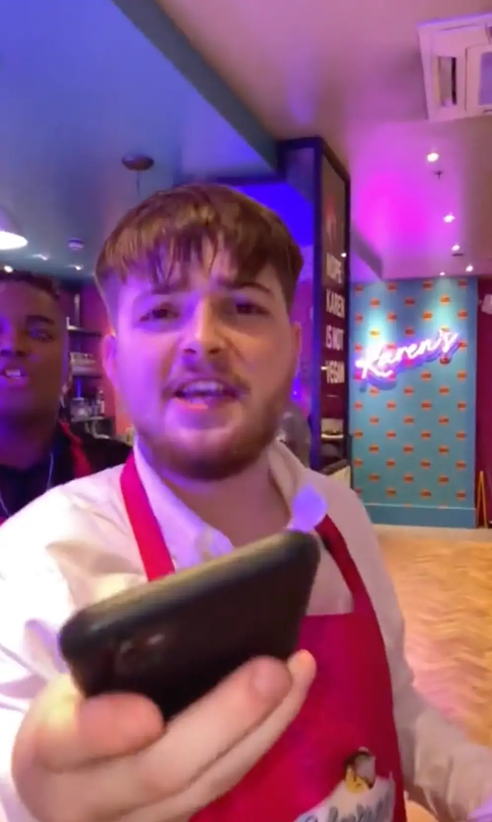 Guests at the new Birmingham restaurant got a very characteristic rude welcome.