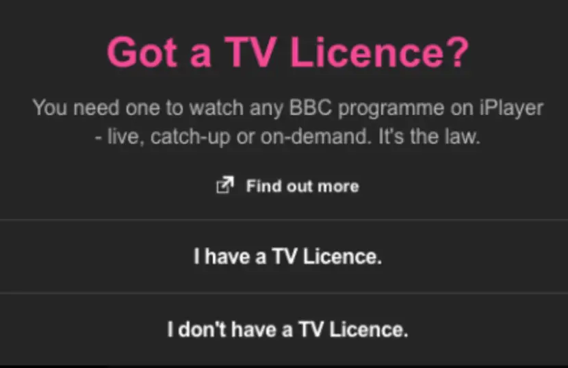 Some people are exempt for needing a licence.