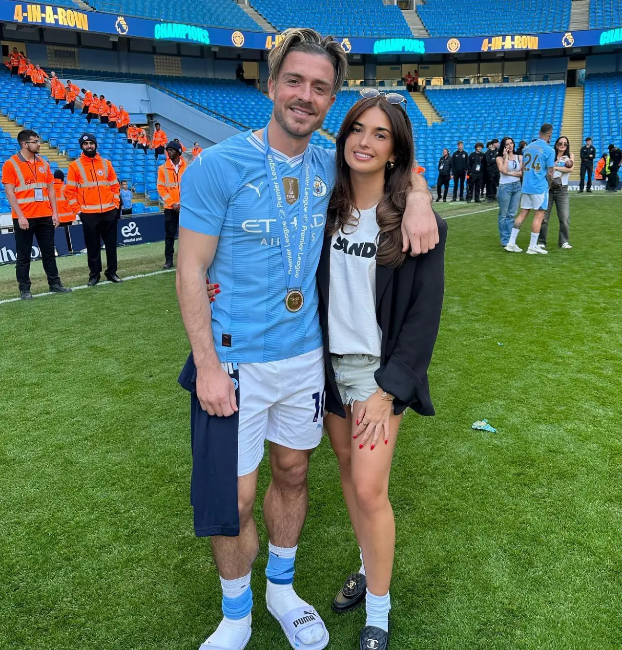 Jack Grealish and Sasha Attwood have been together since school. (Instagram/@sasha__rebecca)