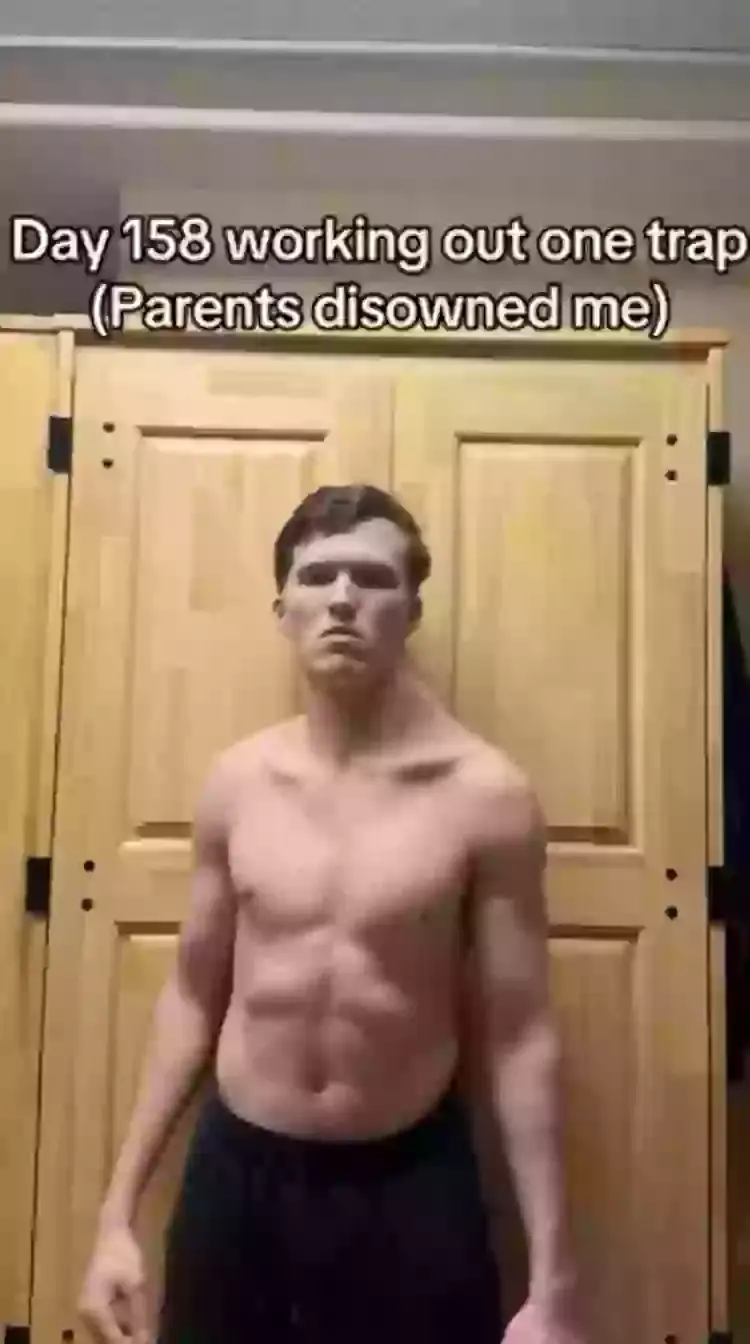 He's been working out just one muscle in his body, and a doctor has warned it's not a good idea (Instagram/@thecrookedman10)