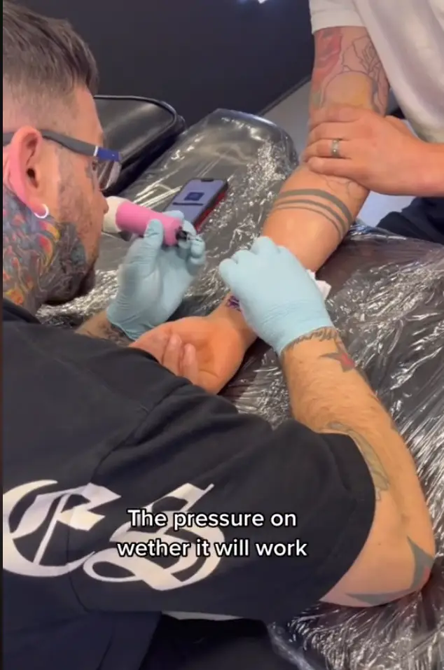 Dean's tattoo was a replica of the Clubcard's QR Code.