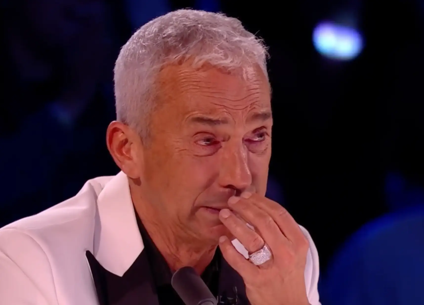 Bruno was in tears over the performance.