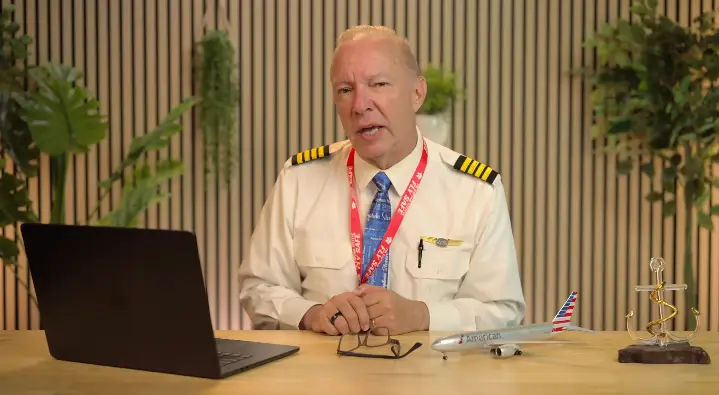 Captain Steve 'Steeeve' Scheibner completed his final flight from Dublin to Dallas in June 2026 (YouTube/Captain Steeeve)