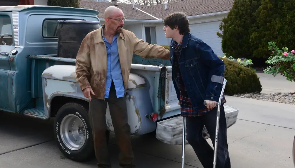 Mitte kept the original crutches that his Breaking Bad character used after the series wrapped in 2013 (AMC)