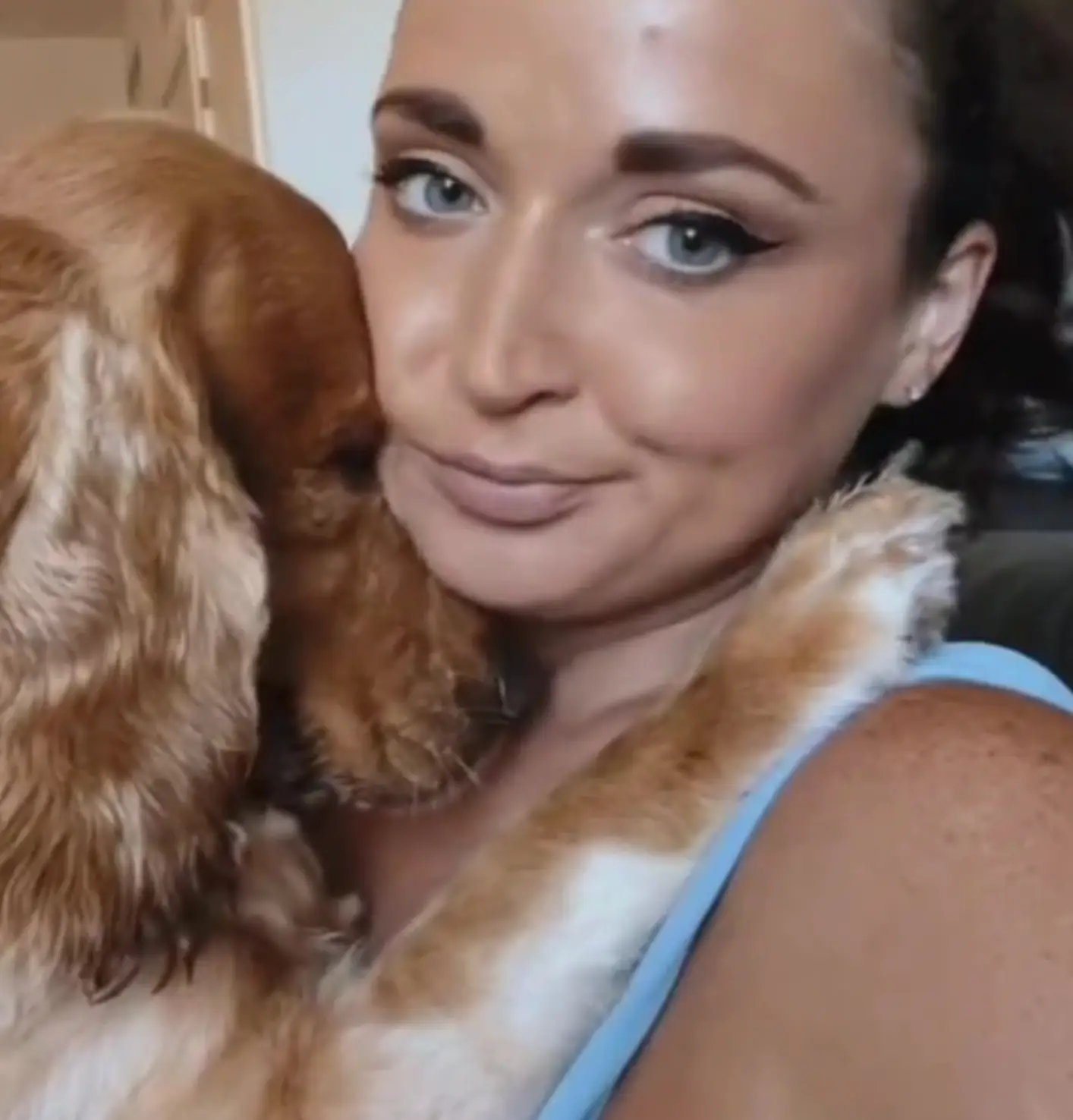 Klara Tsetkin and her dog, Bart.