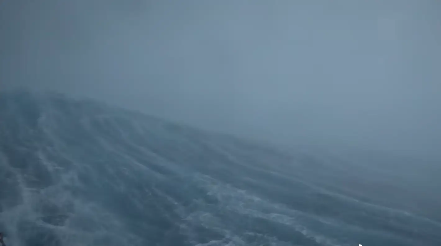 The drone revealed footage inside the hurricane (Saildrone)