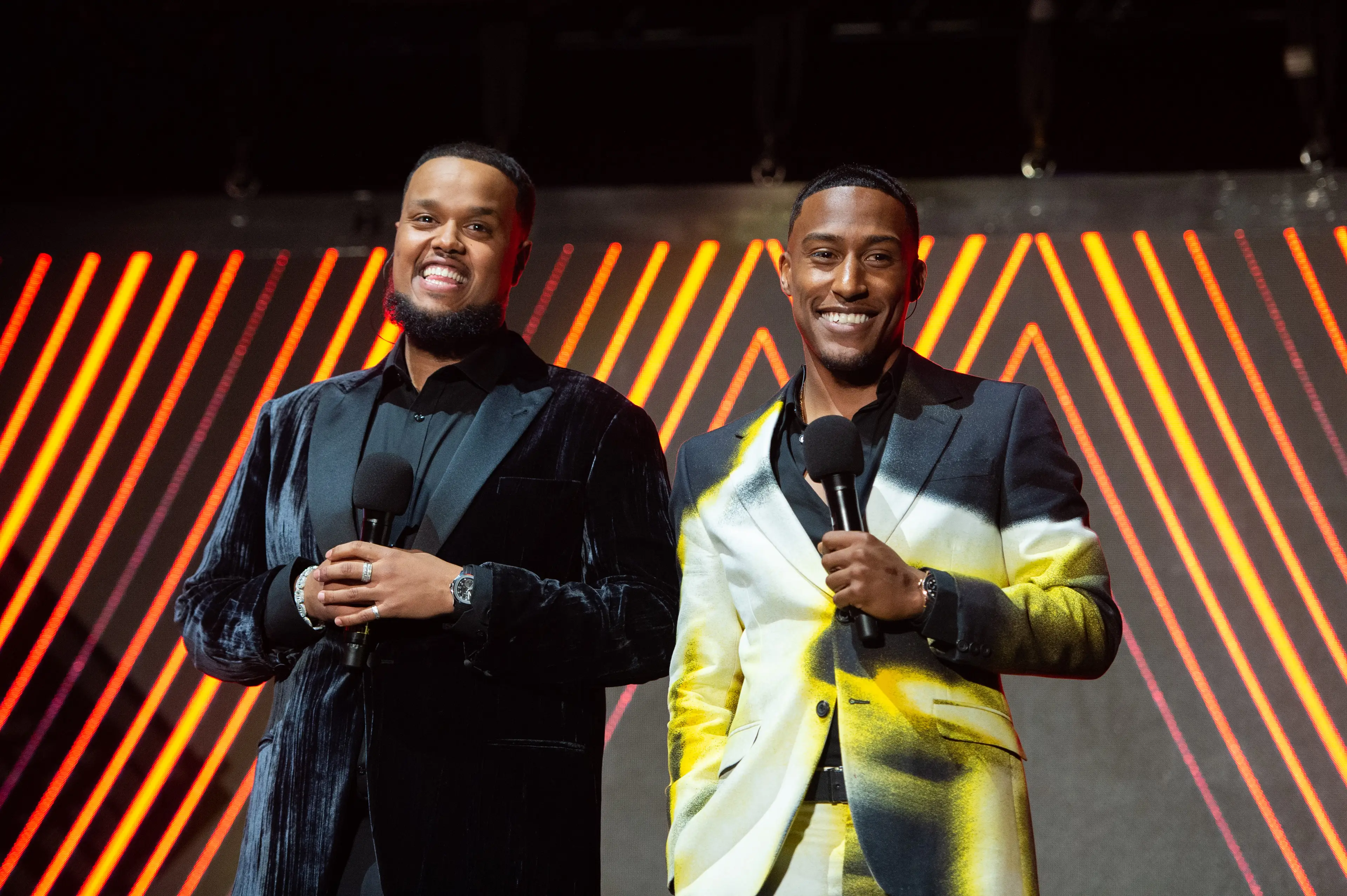 Chunkz and Yung Filly presented the 2022 MOBOs together (Joseph Okpako/WireImage)