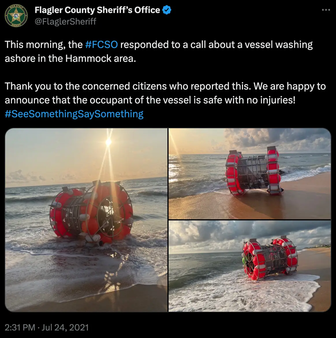 Baluchi is safe and sound after his latest attempt, but is facing consequences.