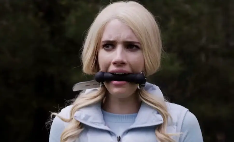 Emma Roberts, Ethan Suplee, Ike Barinholtz and Glenn Howerton all appear in The Hunt (Universal Pictures)