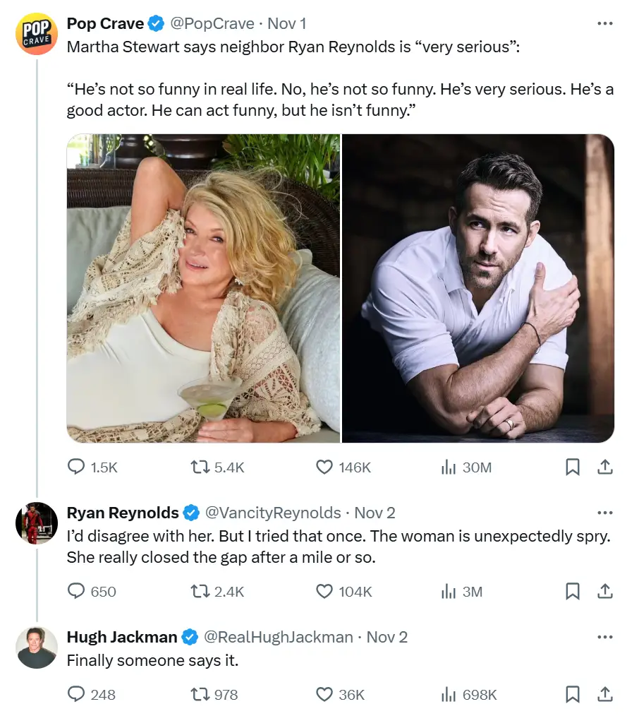 We're sure it's all in jest, but this is the guy who basically annoyed Hugh Jackman back into playing Wolverine (X)