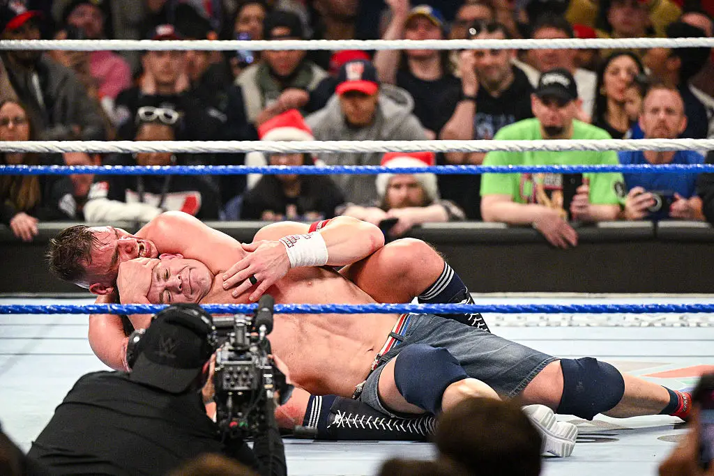 John Cena was forced to tap out of his final match with Gunther (Mike Marques/WWE via Getty Images)