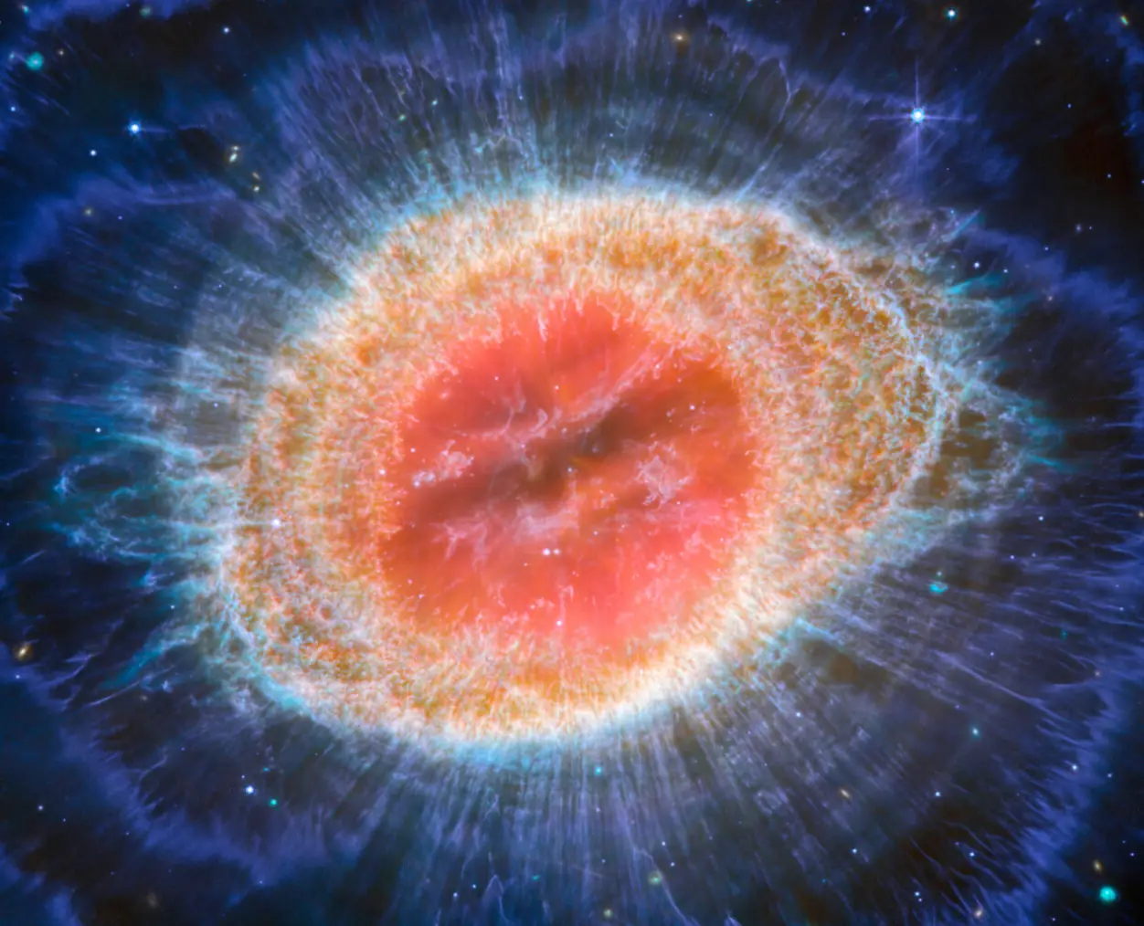 Images were captured by the James Webb Space Telescope.