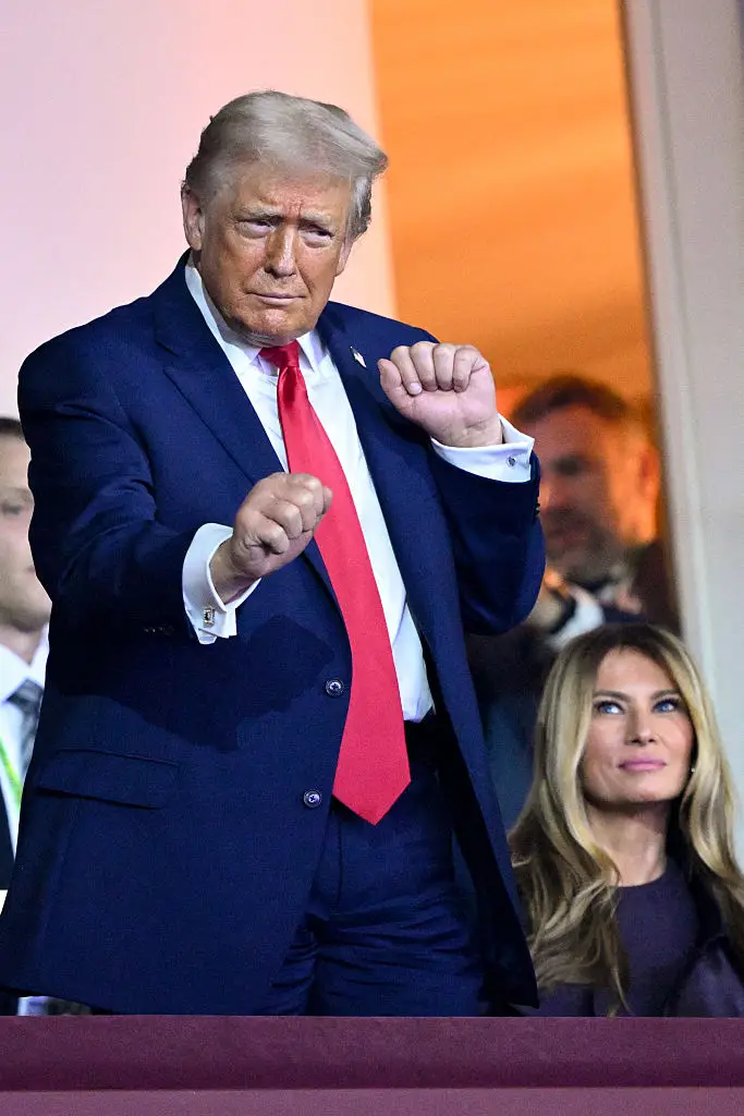 Trump was awarded the FIFA peace prize at the World Cup draw on Friday (Mandel NGAN / POOL / AFP via Getty Images)