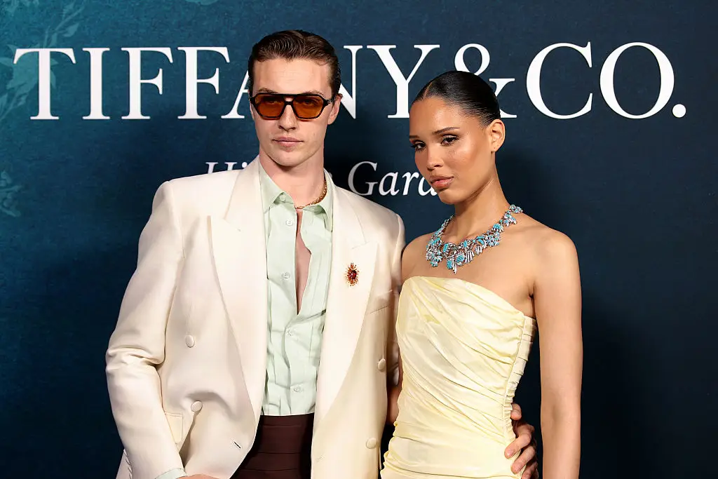 Nara Smith and her husband Lucky Blue (Dimitrios Kambouris/Getty Images for Tiffany & Co.)