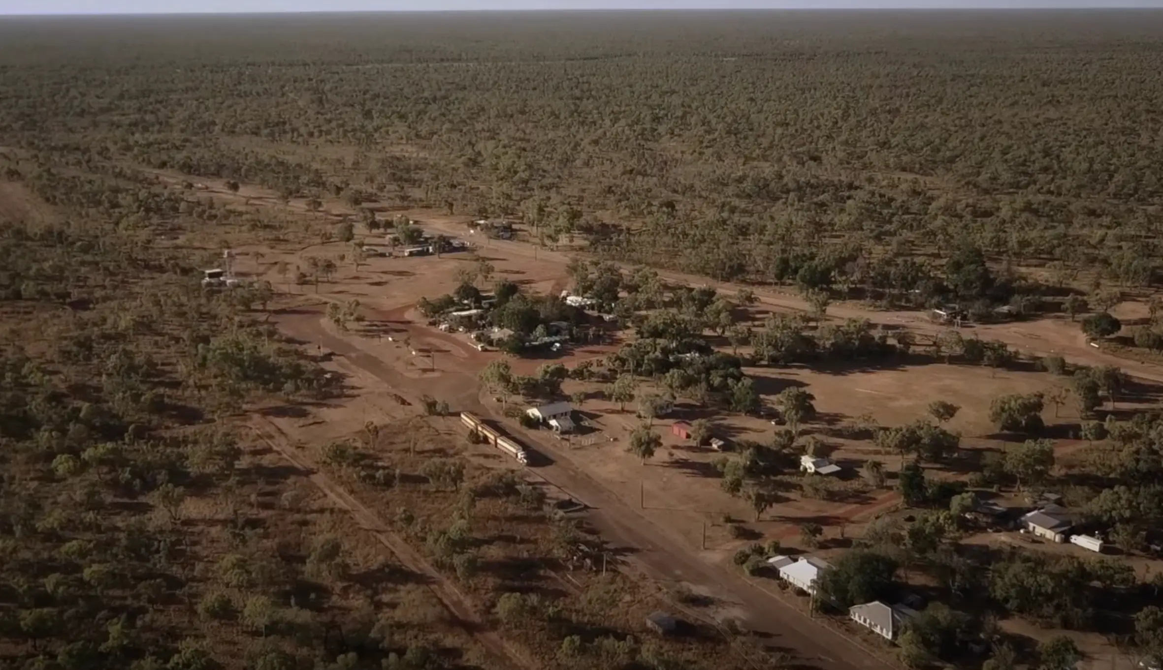 The backdrop for this true crime documentary is the Australian town of Larrimah. (HBO)