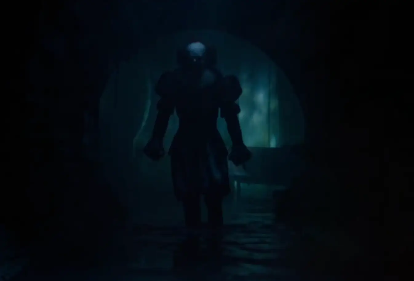 The only view fans got of Pennywise in the new trailer (HBO)