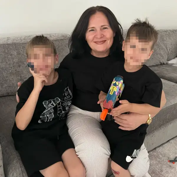 Donika Gocaj with her grandchildren (Facebook/Donika Gocaj)