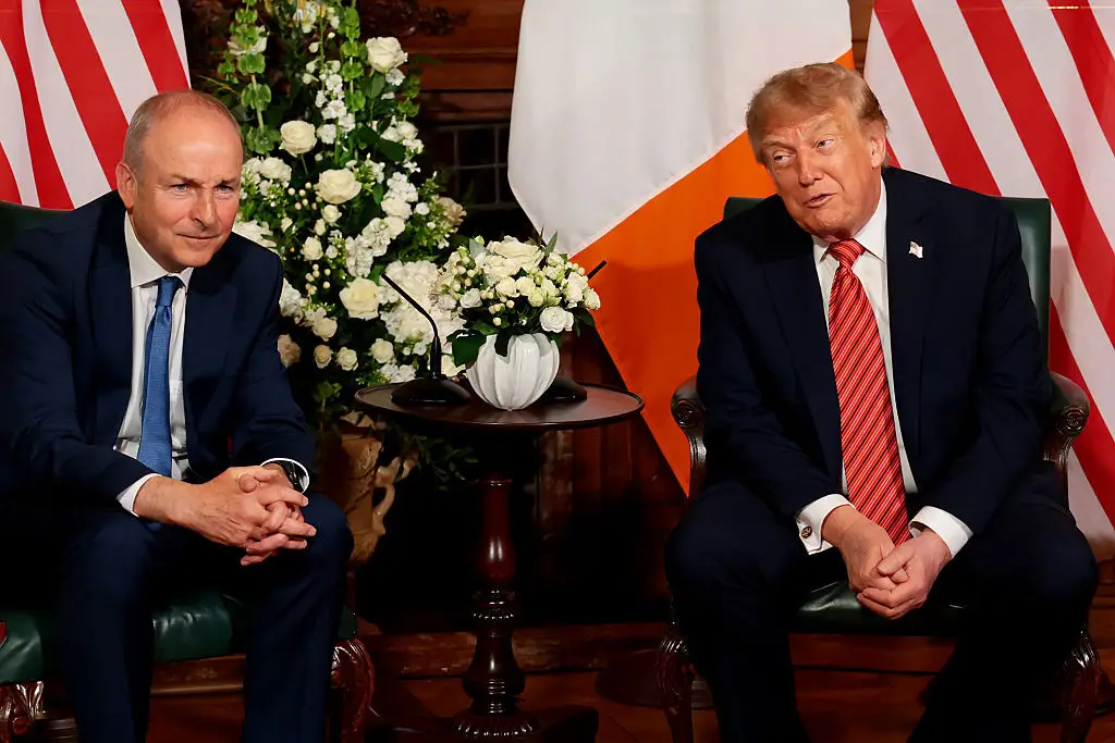 Trump met with Taoiseach Micheál Martin (Anna Moneymaker/Getty Images)
