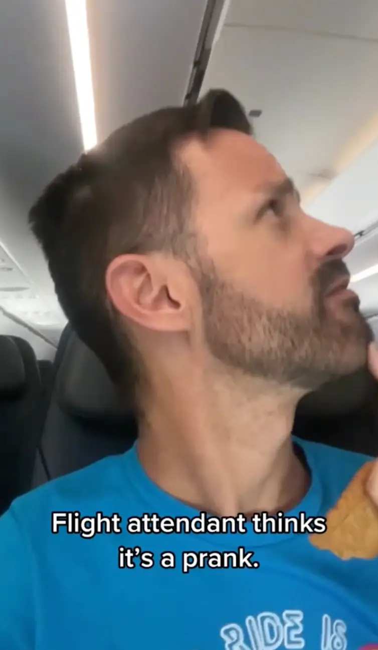 Staff on board couldn't work out where it was coming from.