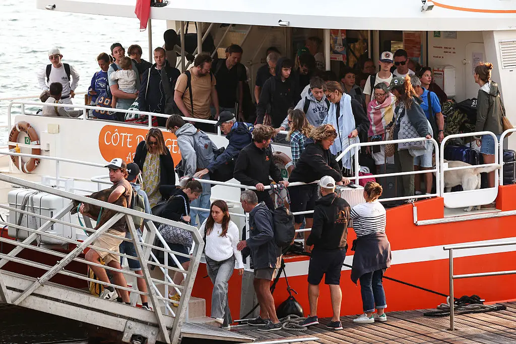 Nearly 300,000 people have been evacuated (ROMAIN PERROCHEAU / AFP via Getty Images)