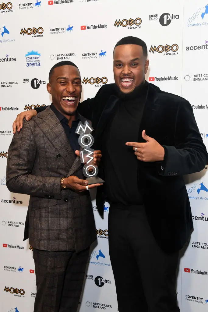 Yung Filly won the best media personality award at the 2021 MOBOs alongside Chunkz (Stuart C. Wilson/Getty Images)