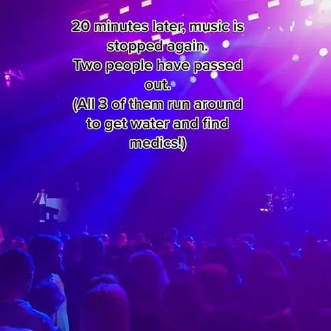 Many filmed the events.