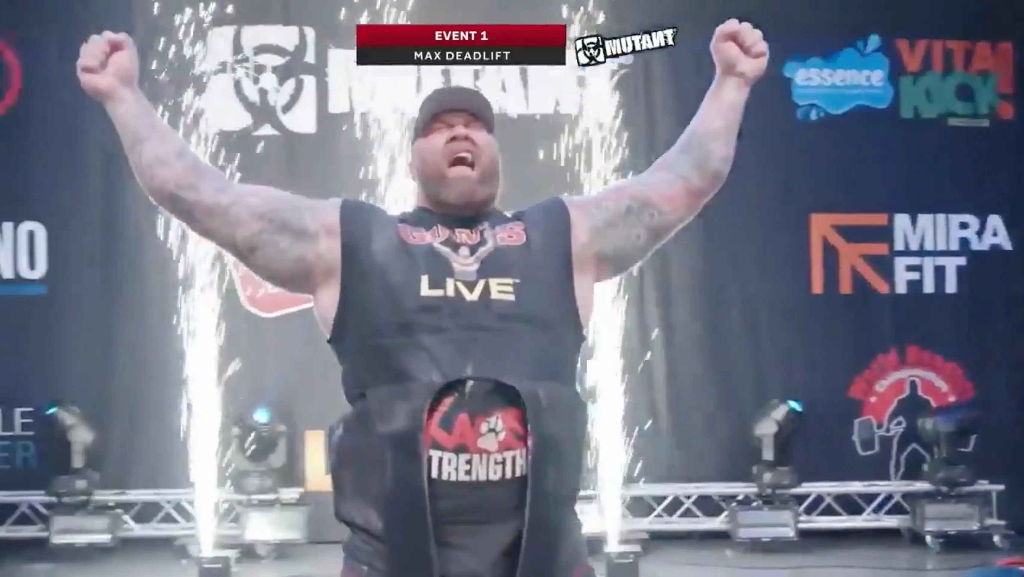 The Game of Thrones actor broken his own deadlifting record (Birmingham Strongman)