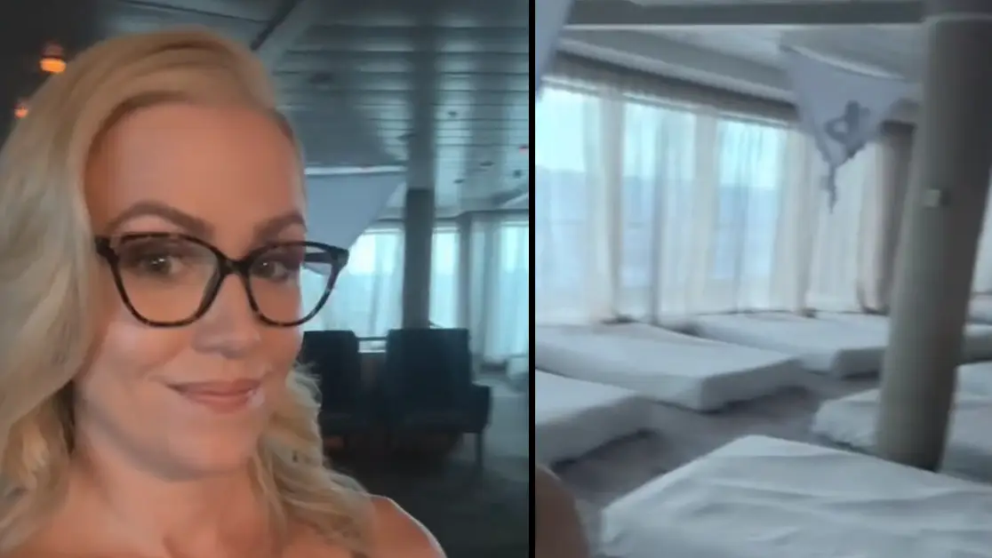 Woman on ‘spicy cruise’ where clothing is optional shares onboard footage before it ‘gets wild’
