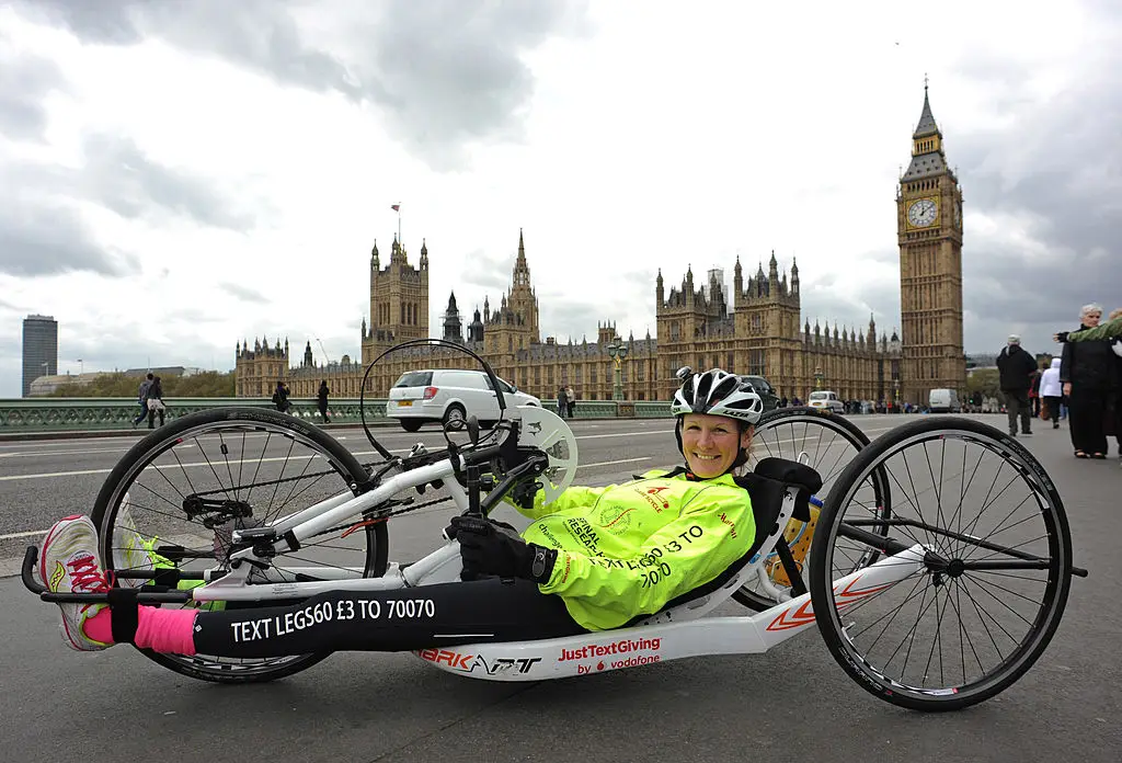 Claire Lomas was paralysed in a horse riding accident (Steve Bardens/Getty Images for Claire Lomas)