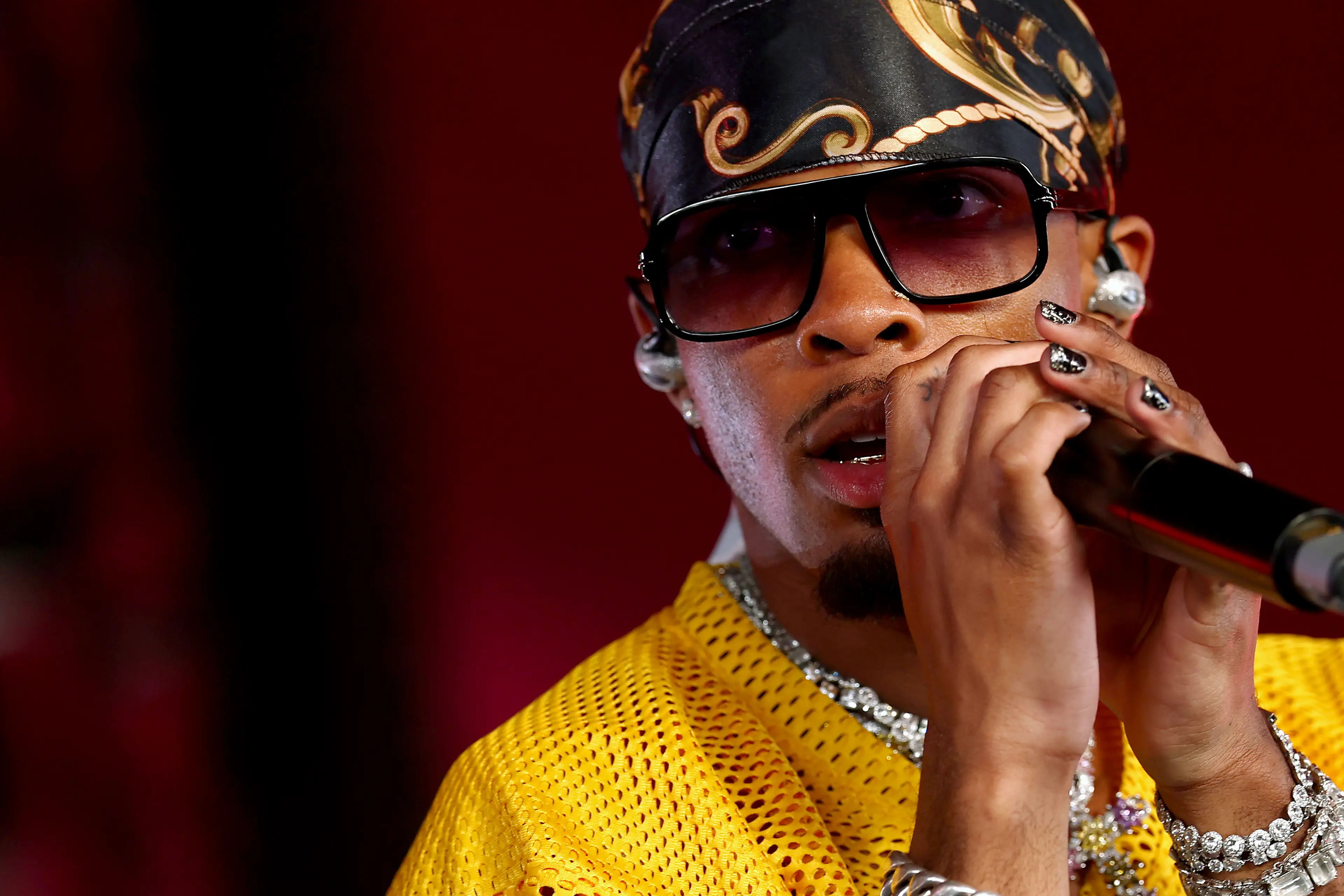 David Anthony Burke, who performs under the stage name d4vd, reportedly stopped renting the LA mansion when the police investigation began (Arturo Holmes/Getty Images for Coachella)