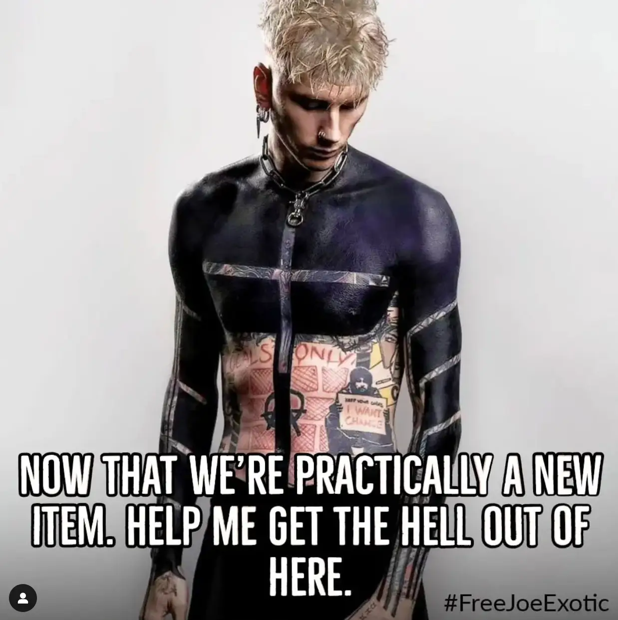 This image was then posted on the Joe Exotic Instagram account.