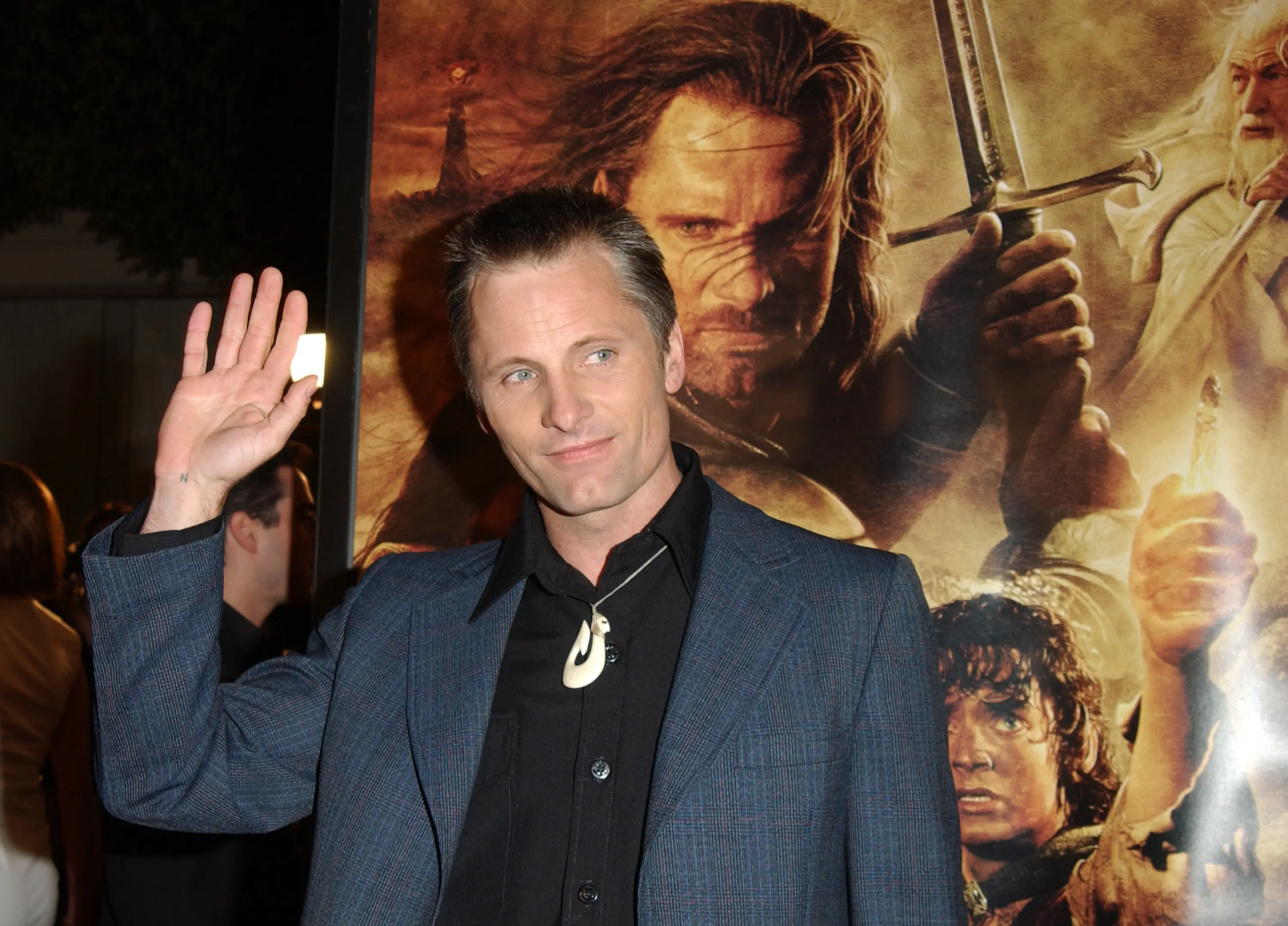 Mortensen at a promotional event for The Return of the King in 2003. (Jon Kopaloff/FilmMagic)