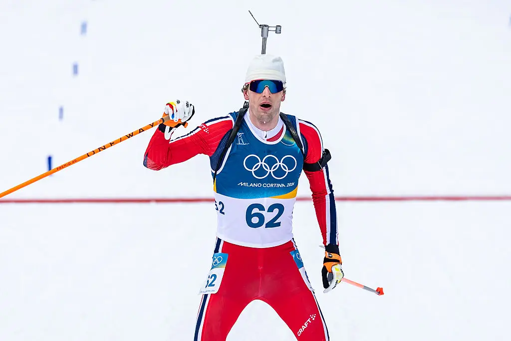 Sturla Holm Lægreid later suggested his head wasn't in the right place after the event (Grega Valancic/VOIGT/GettyImages)