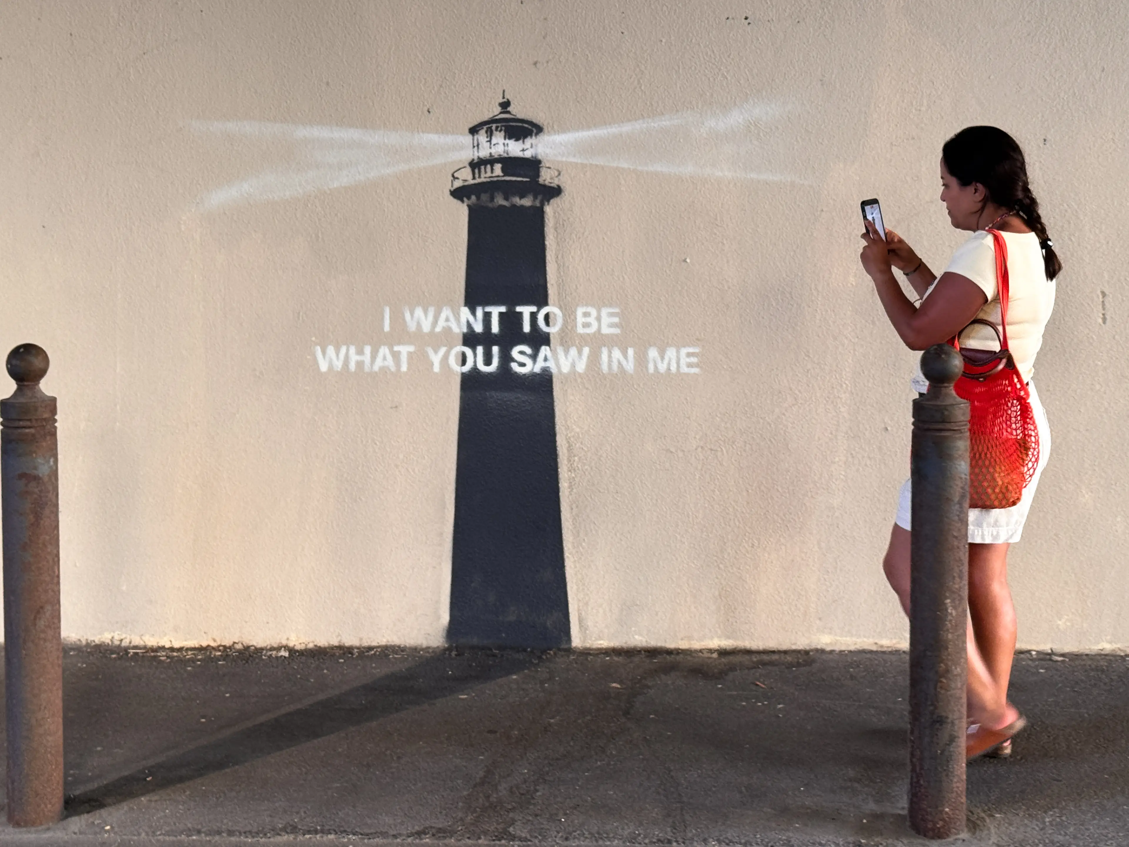 Banksy's latest piece appeared in Marseille, France, last week (Arnold Jerocki/Getty Images)