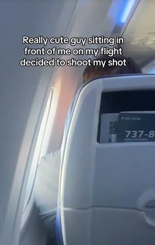 The woman tried her luck at a sky high romance (TikTok/@nataliebonbon)