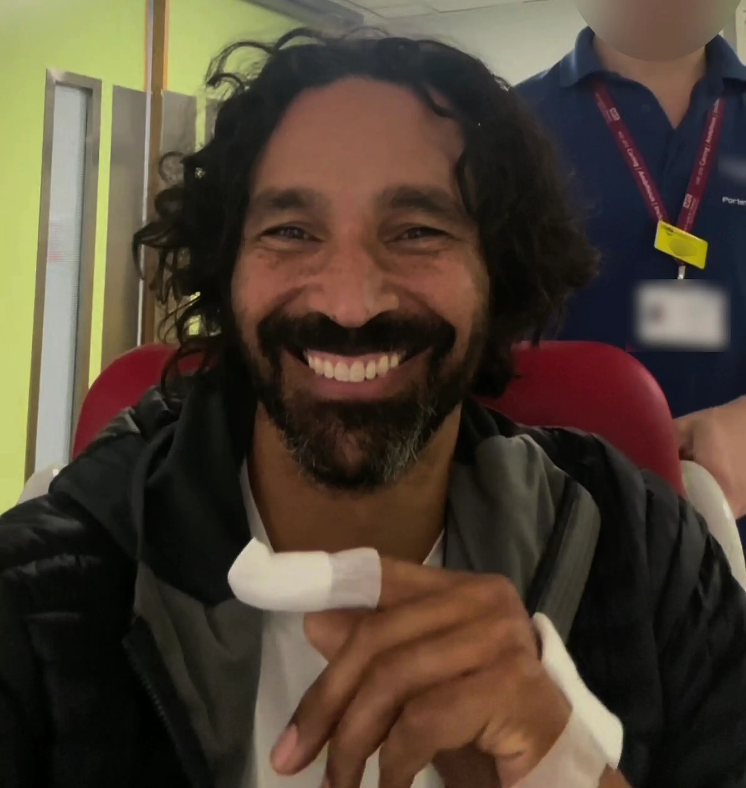 The father-of-two was left 'delirious' due to the infection (Kennedy News and Media)