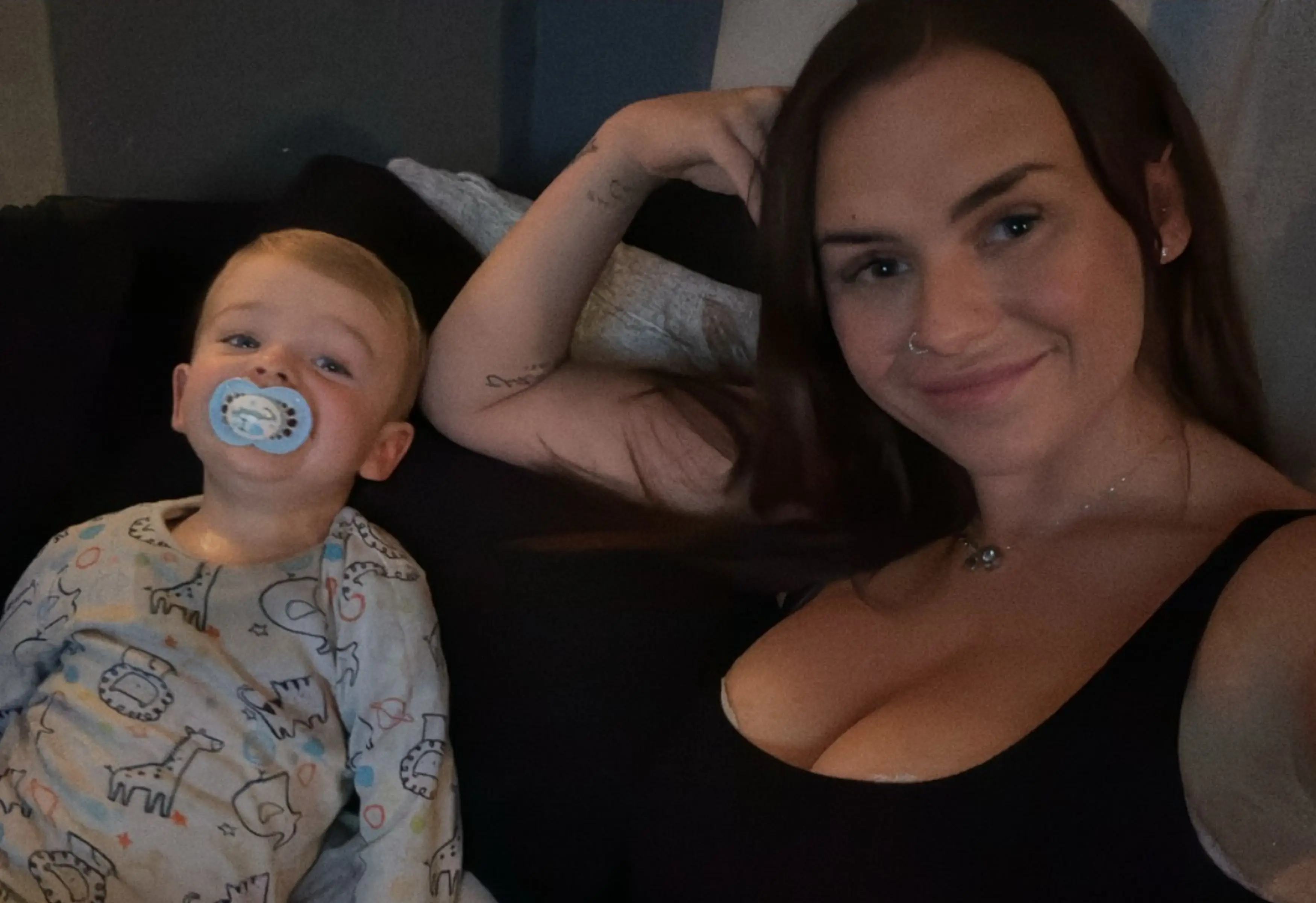 Bristol mum Charlotte Innes says she has been denied breast reduction surgery five times (Kennedy News and Media)