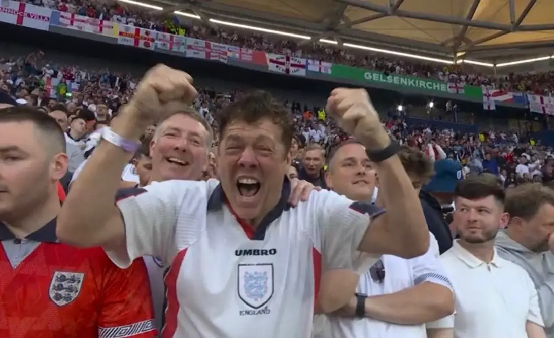 Andy Milne at Euro 2024. (BBC)